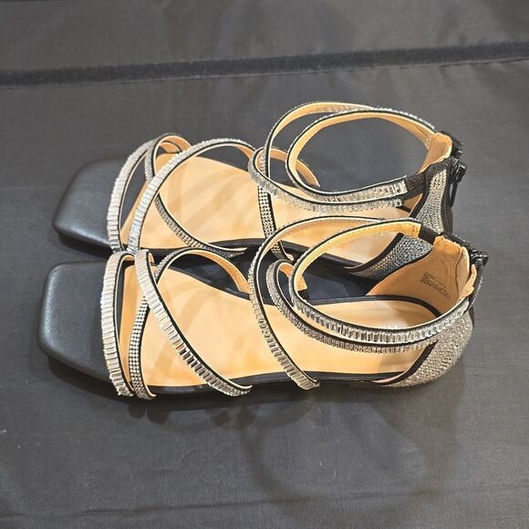 BRAND NEW THALIA SODI WOMEN'S DANA EMBELLISHED STRAPPY FLAT Flat SANDALS G1 - Picture 7 of 16